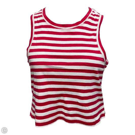Top Sleeveless By Maeve In Striped Pattern, Size: M