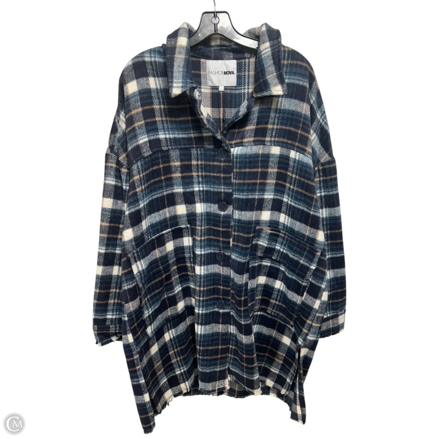 Jacket Shirt By Fashion Nova In Plaid Pattern, Size: Xl