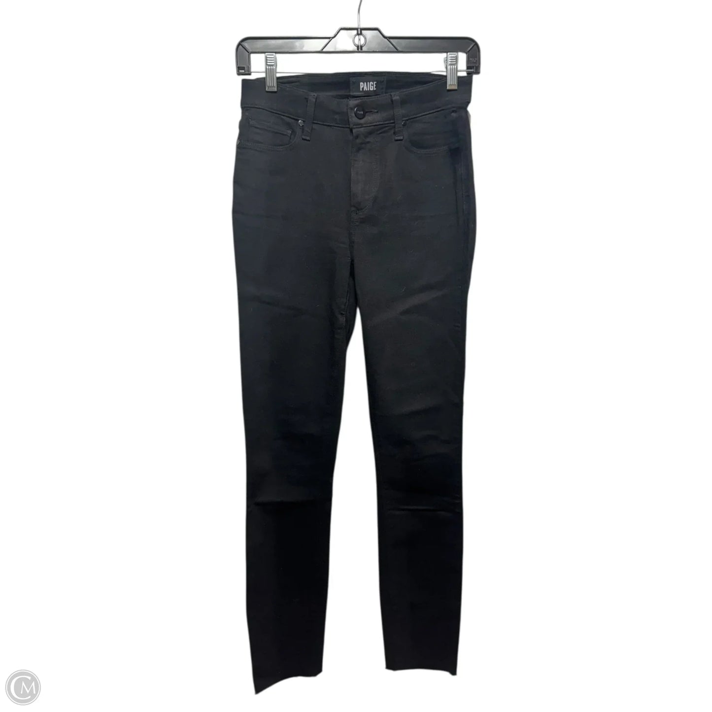 Jeans Skinny By Paige In Black, Size: 0