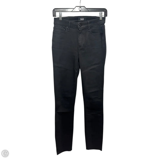 Jeans Skinny By Paige In Black, Size: 0