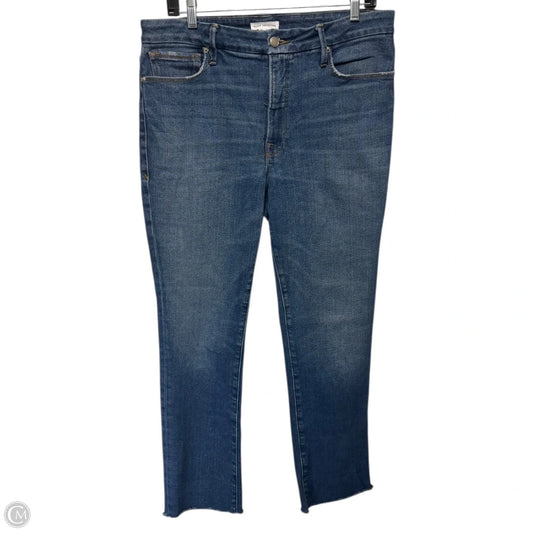 Always Fits Good Classic Slim Straight Jeans By Good American In Blue Denim, Size: 10/30