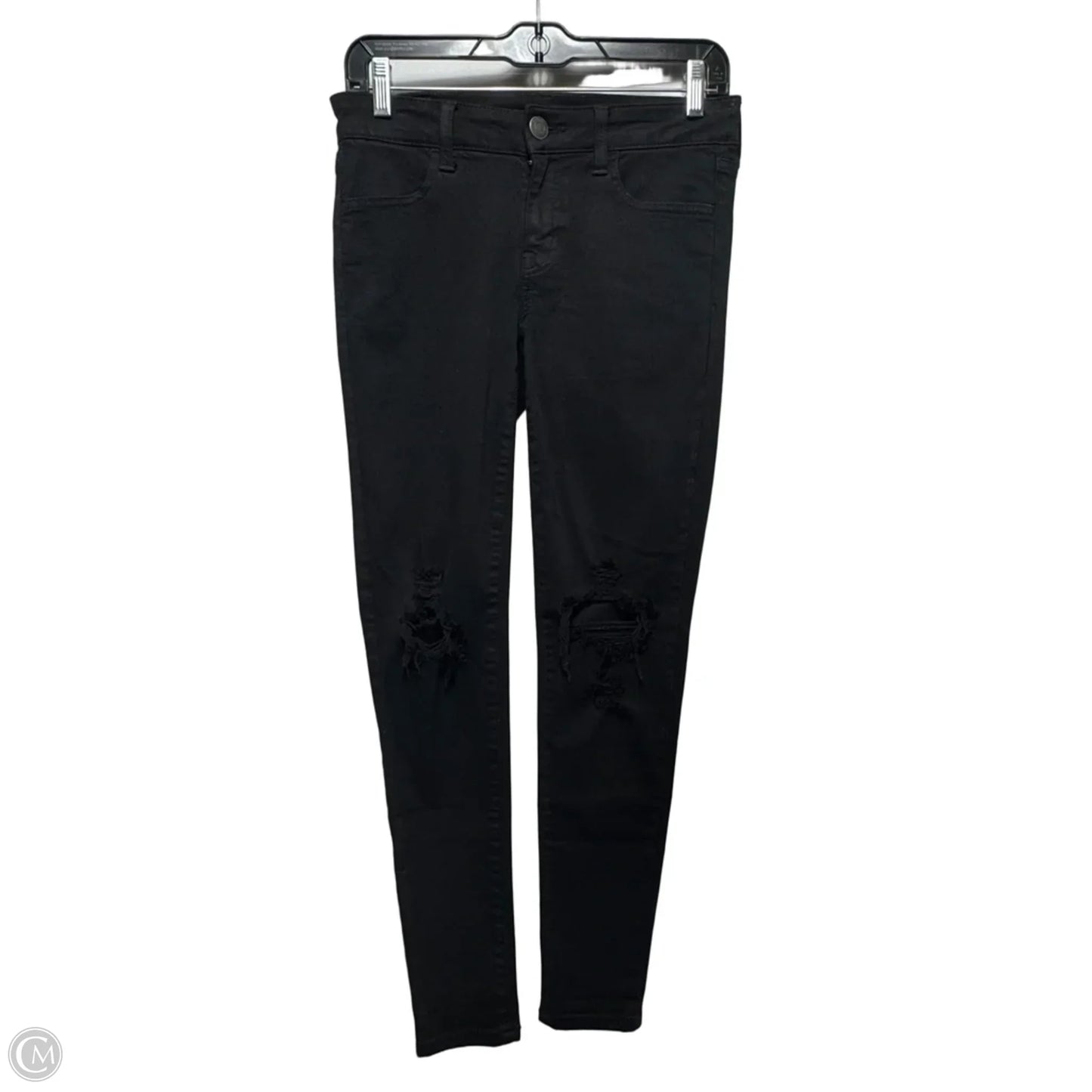 Jeans Skinny By American Eagle In Black, Size: 4