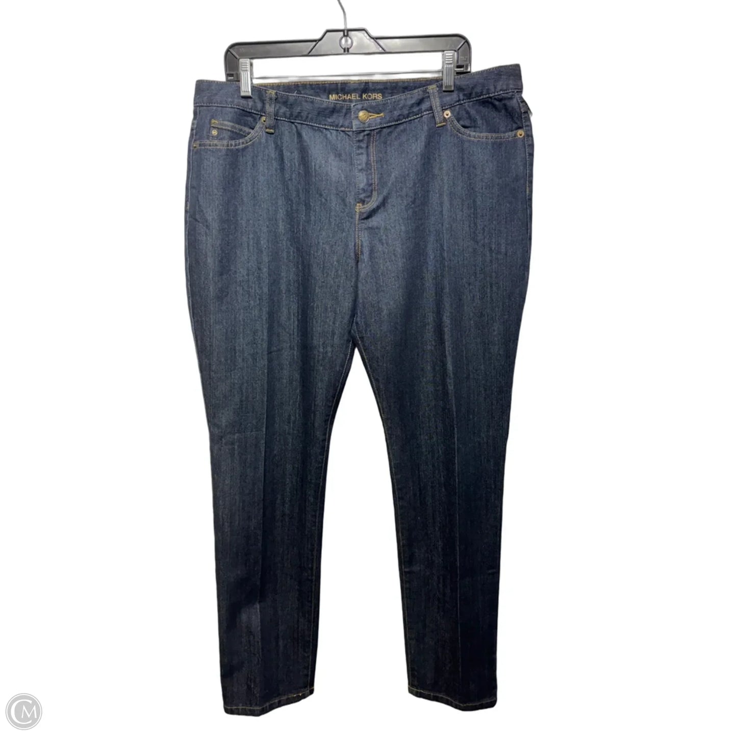Jeans Skinny By Michael By Michael Kors In Blue Denim, Size: 16