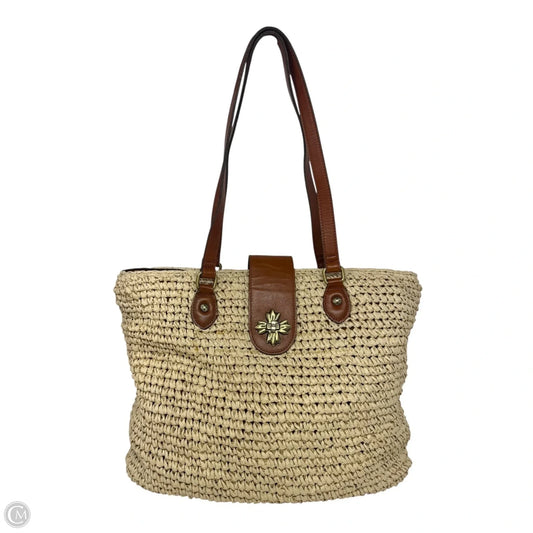 Manarola Raffia Tote Designer By Patricia Nash, Size: Large
