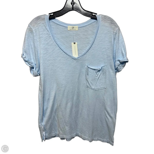 Top Short Sleeve By t.la By Anthropologie In Blue, Size: M