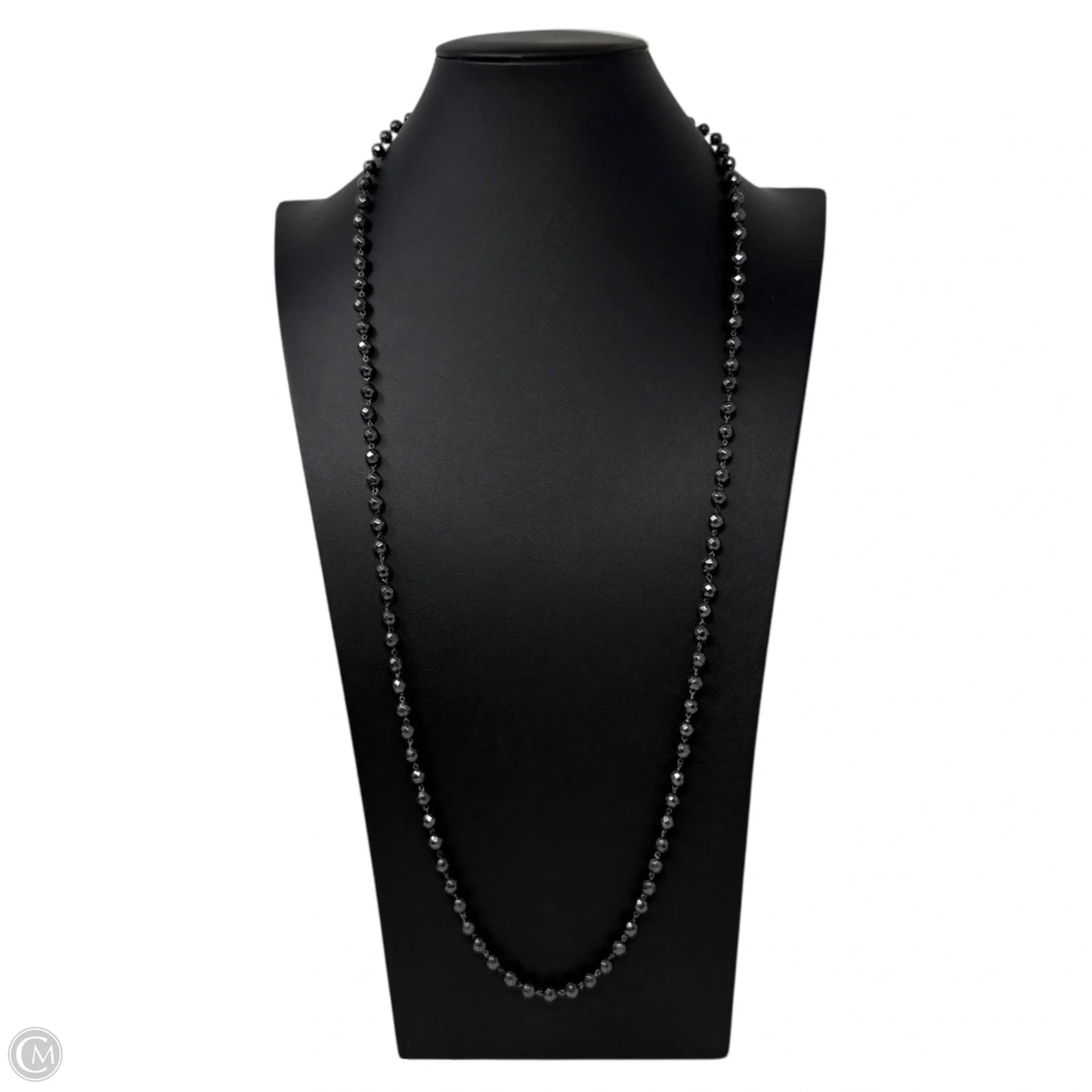 Sterling Silver & Faceted Marcasite Beaded Necklace