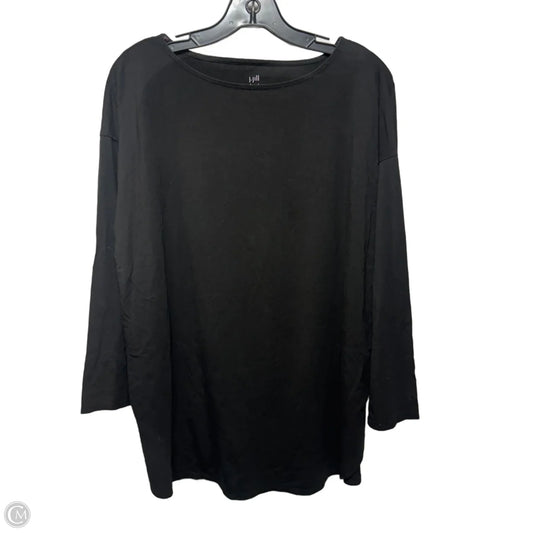 Top Long Sleeve Basic By J. Jill In Black, Size: Xl
