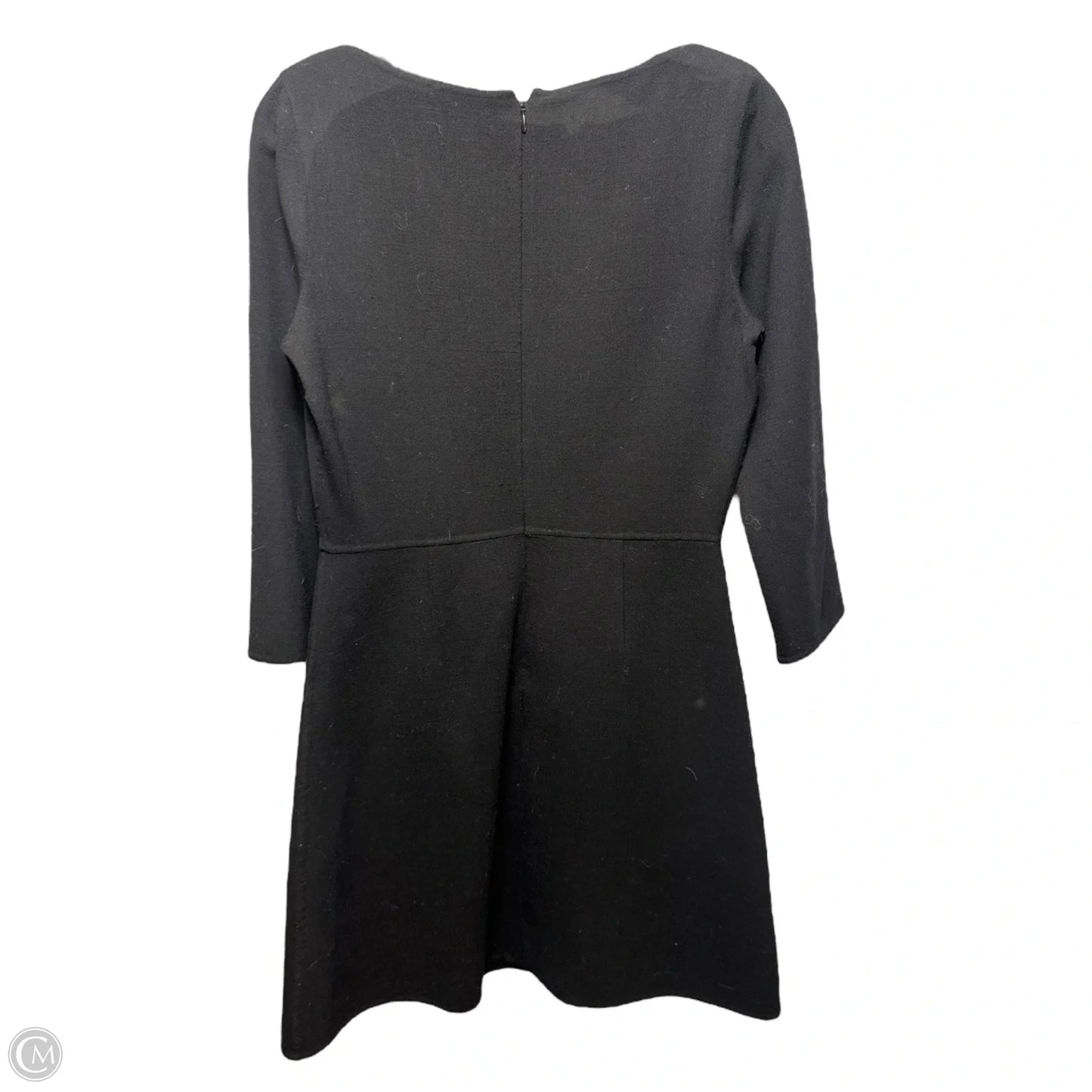 Wool Mini Flared Dress By Theory In Black, Size: 6