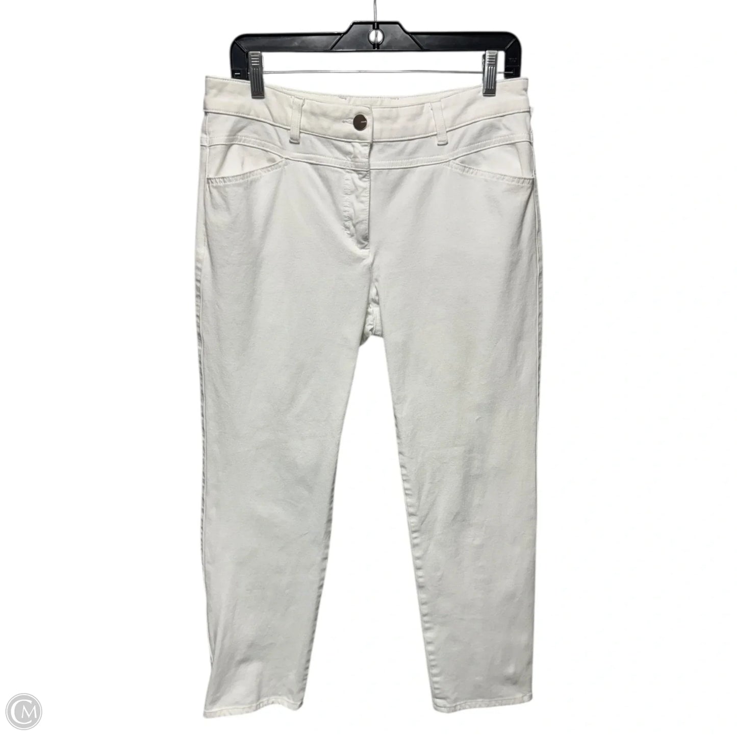 Pants Designer By Escada In White, Size: M