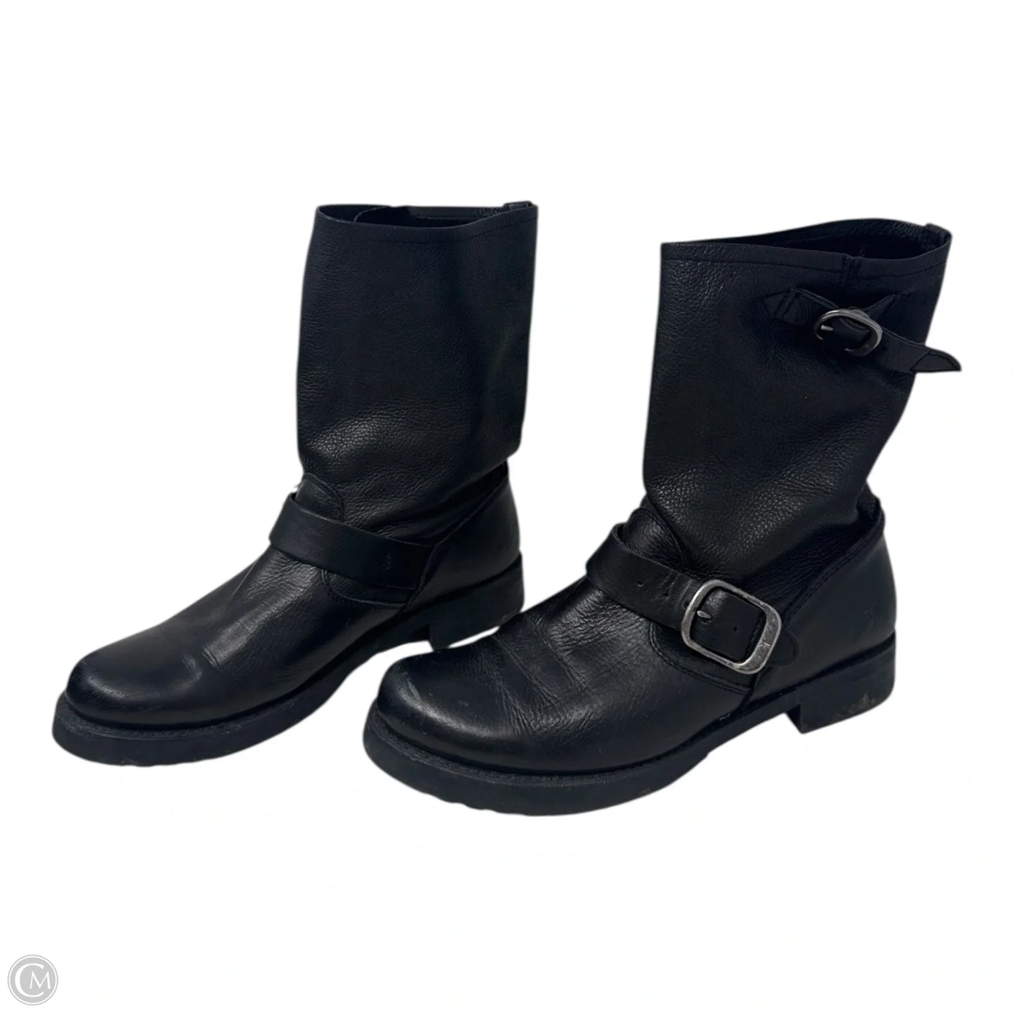 Boots Designer By Frye In Black, Size: 7.5