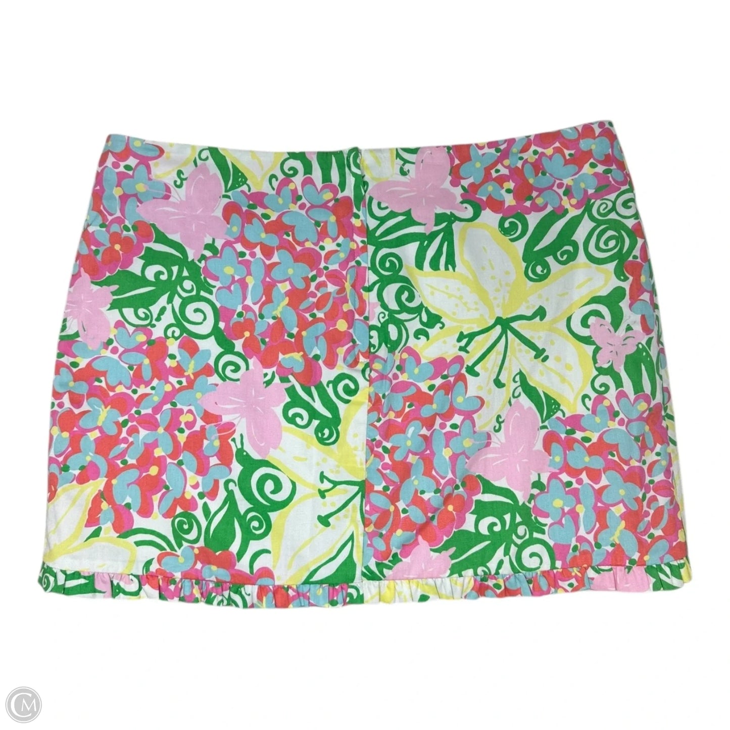 Callie Skirt Designer By Lilly Pulitzer In Resort White Mariposa Print, Size: 6