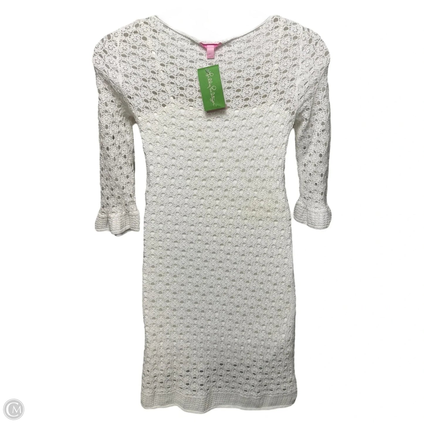 Shauna Crochet Dress Designer By Lilly Pulitzer In White, Size: M