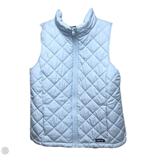 Diamond Quilted InsulatedVest By Lands End In Blue, Size: Xs