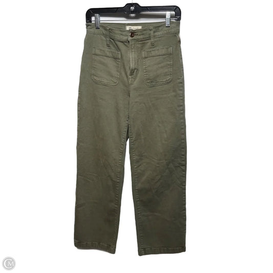 Emmet Wide Leg Pants By Madewell In Green, Size: 2/26
