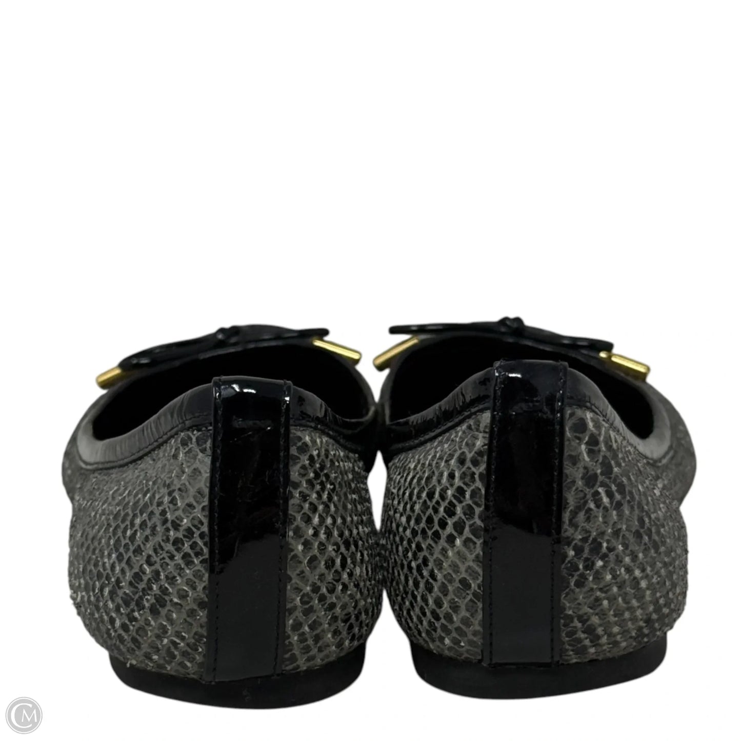 Verbena Tribal Snake Ballet Flats Designer By Tory Burch In Snakeskin Print, Size: 8.5