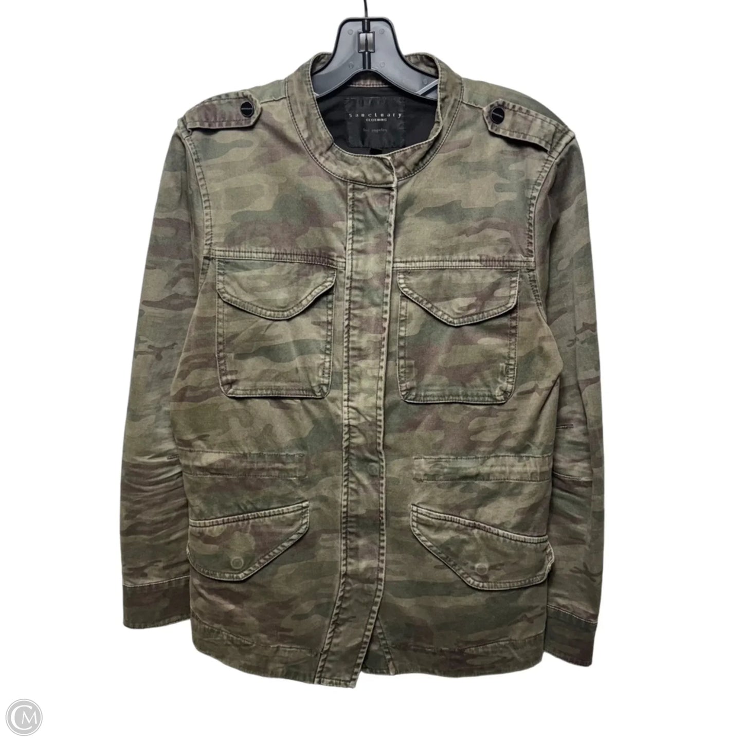 Jacket Utility By Sanctuary In Camouflage Print, Size: S
