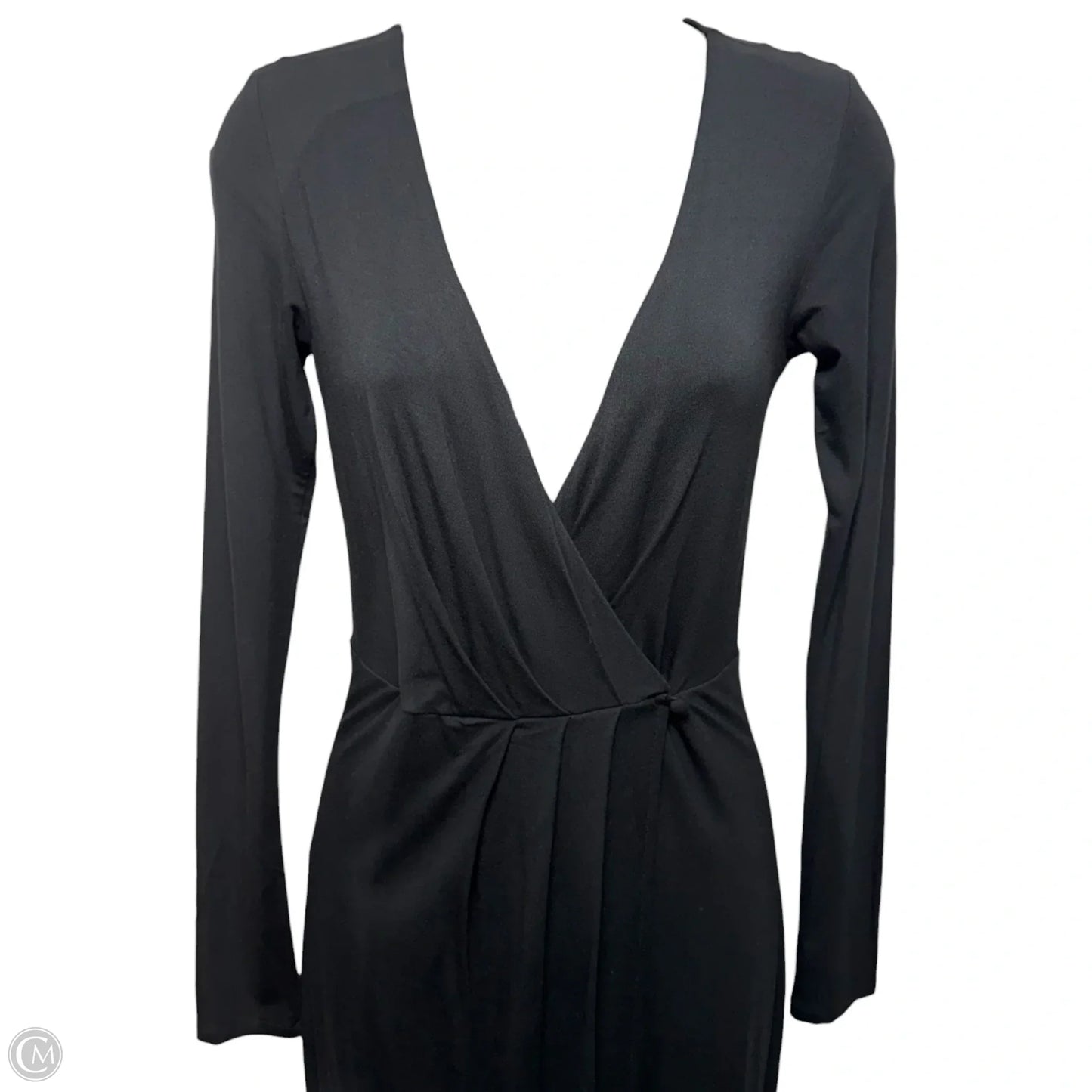 Touch Wrap Midi Dress By Good American In Black, Size: 0
