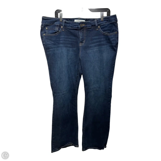 Jeans Straight By Torrid In Blue Denim, Size: 18
