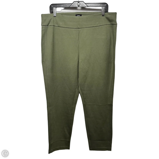 Ponte Pants Leggings By Express In Green, Size: Xl