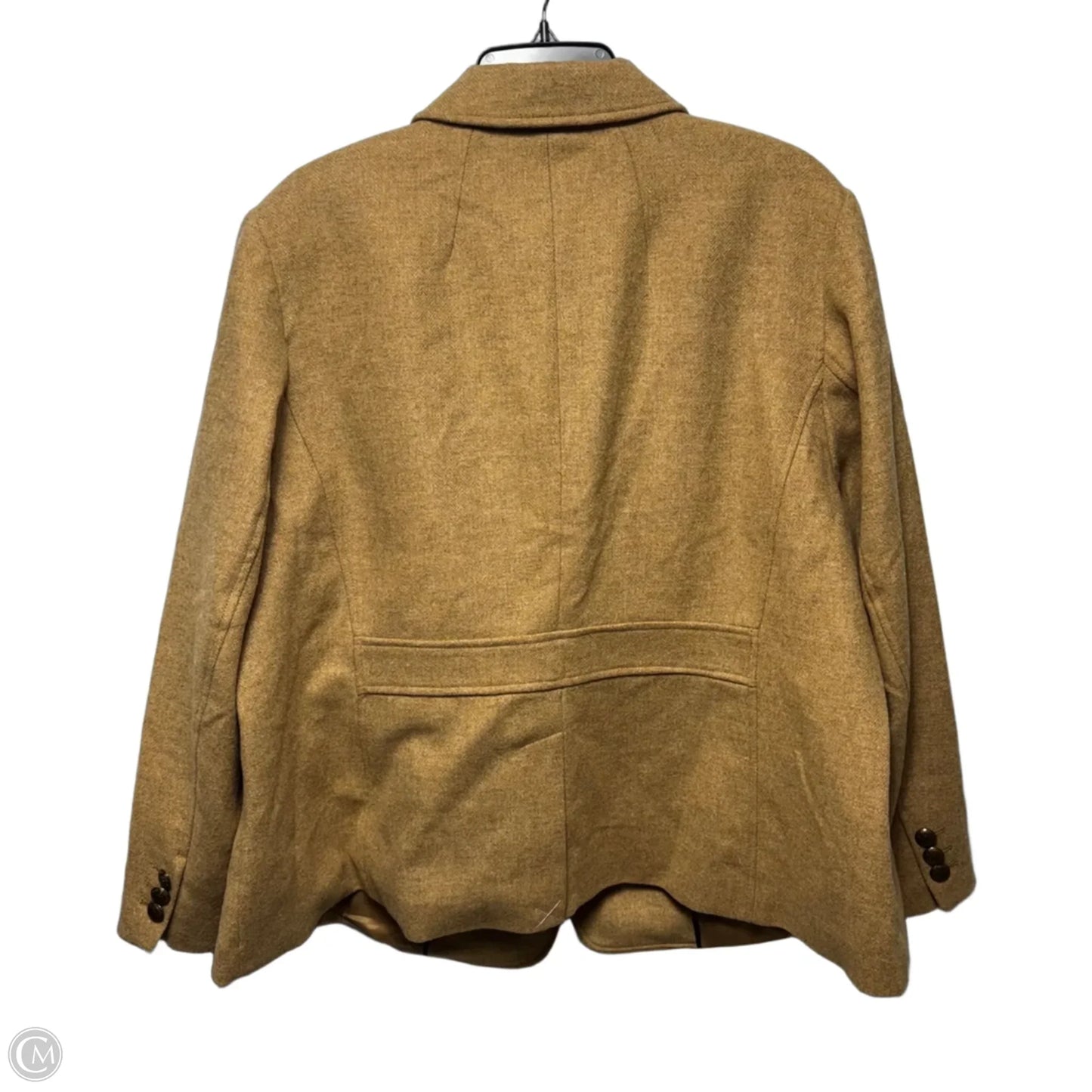 Wool Blend Blazer By Talbots In Tan, Size: 22p