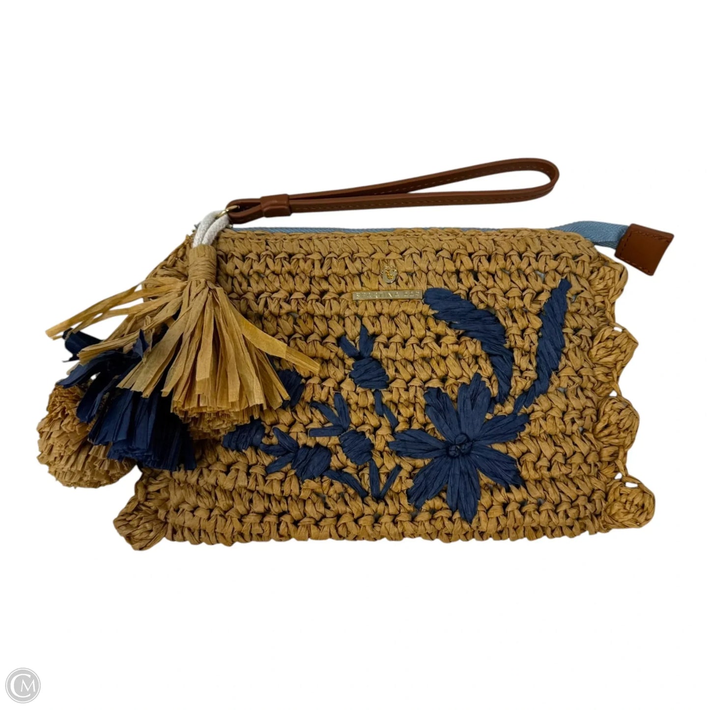 Crochet Raffia Wristlet Designer By Spartina, Size: Medium