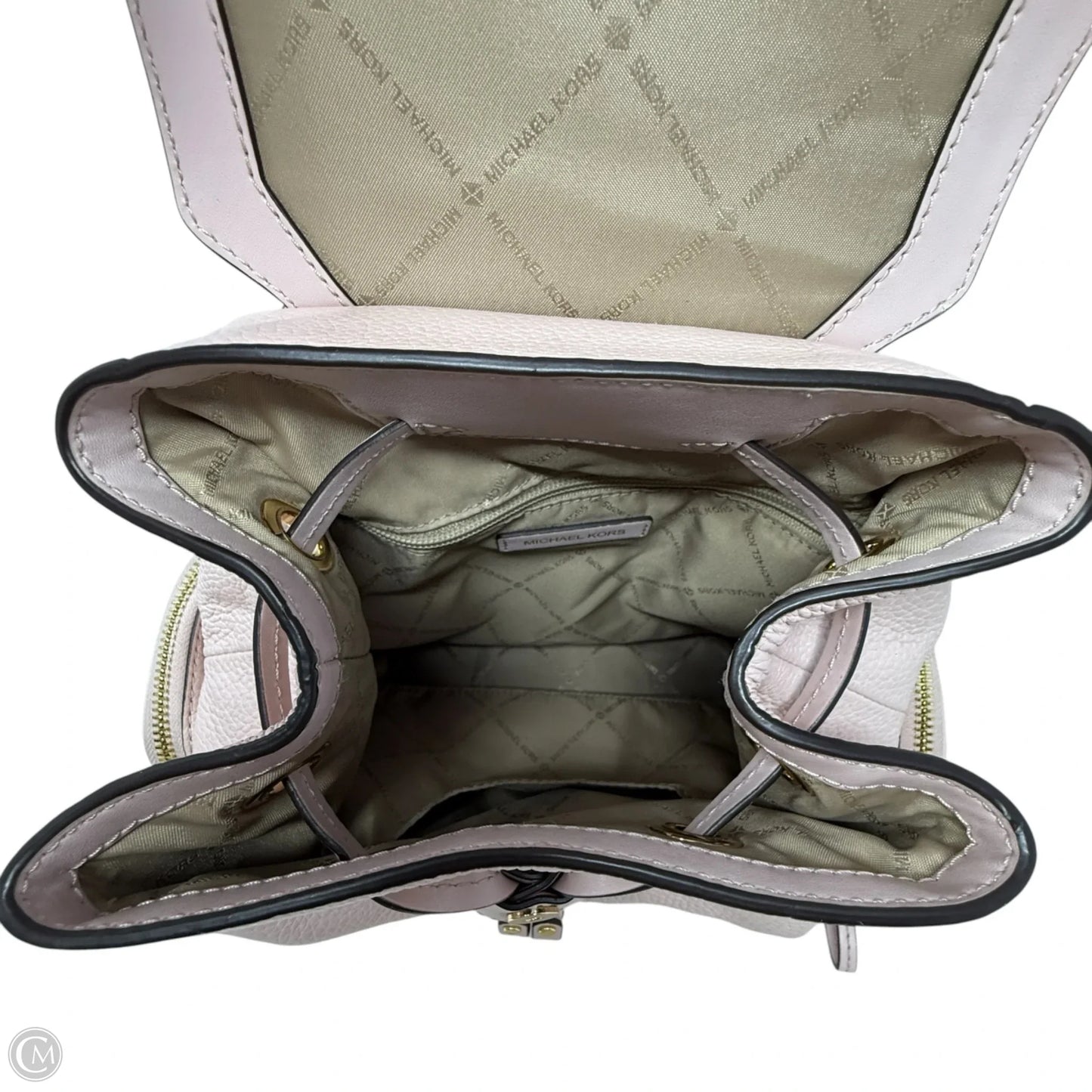 Jet Set Pebbled Leather Backpack In Powder Blush By Michael By Michael Kors, Size: Medium