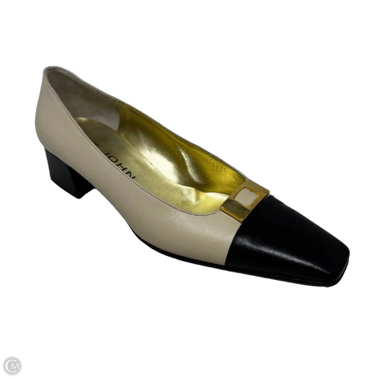 Vintage Spectator Block Heel Shoes Luxury Designer By St John Collection In Multi-colored, Size: 7.5