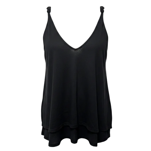 Shine Knot Tank By Anthropologie In Black, Size: L