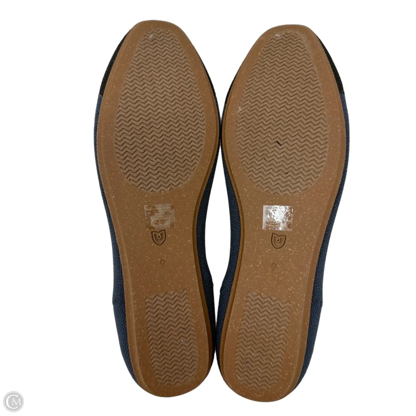 The Square Flats By Rothys In Starling Navy & Black, Size: 9
