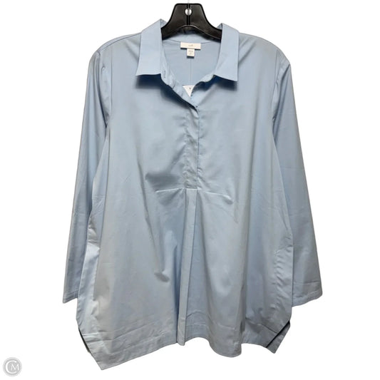 Tunic Long Sleeve By J. Jill In Blue, Size: M