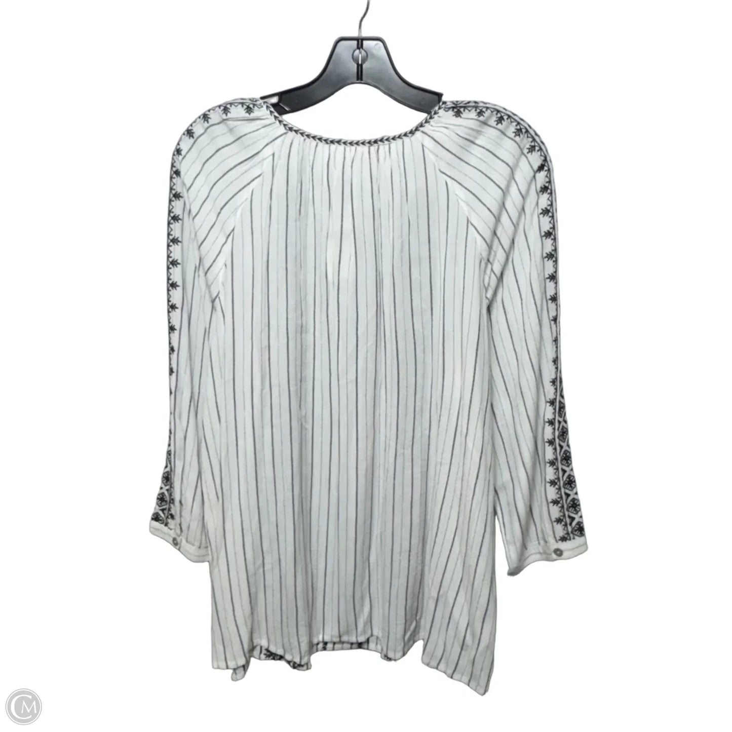 Top Long Sleeve By J. Jill In Striped Pattern, Size: M