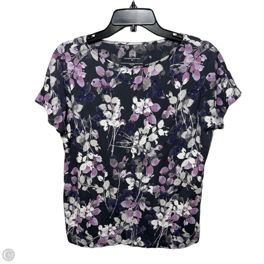 Luxe Supima Short Sleeve Tee By J. Jill In Floral Print, Size: M