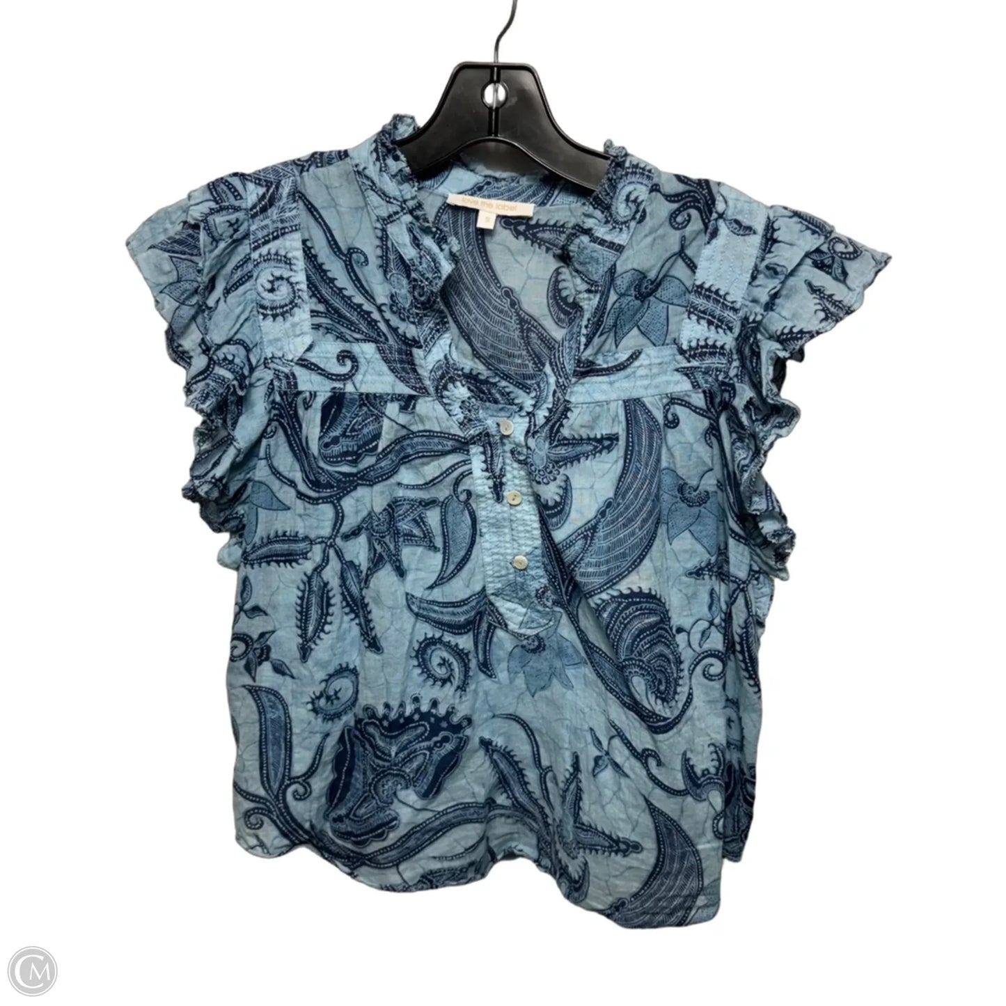 Top Short Sleeve By love the label In Floral Print, Size: S