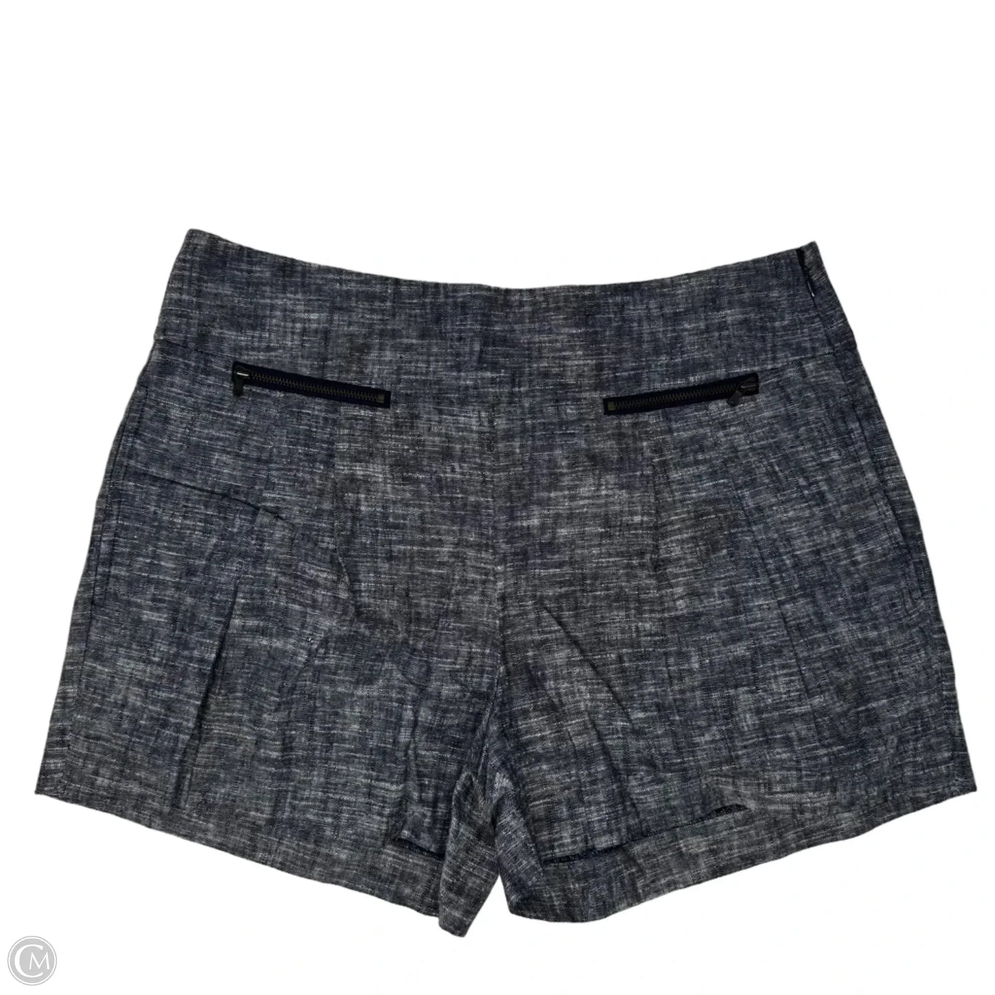 Linen-Cotton Shorts By Loft In Grey, Size: 6