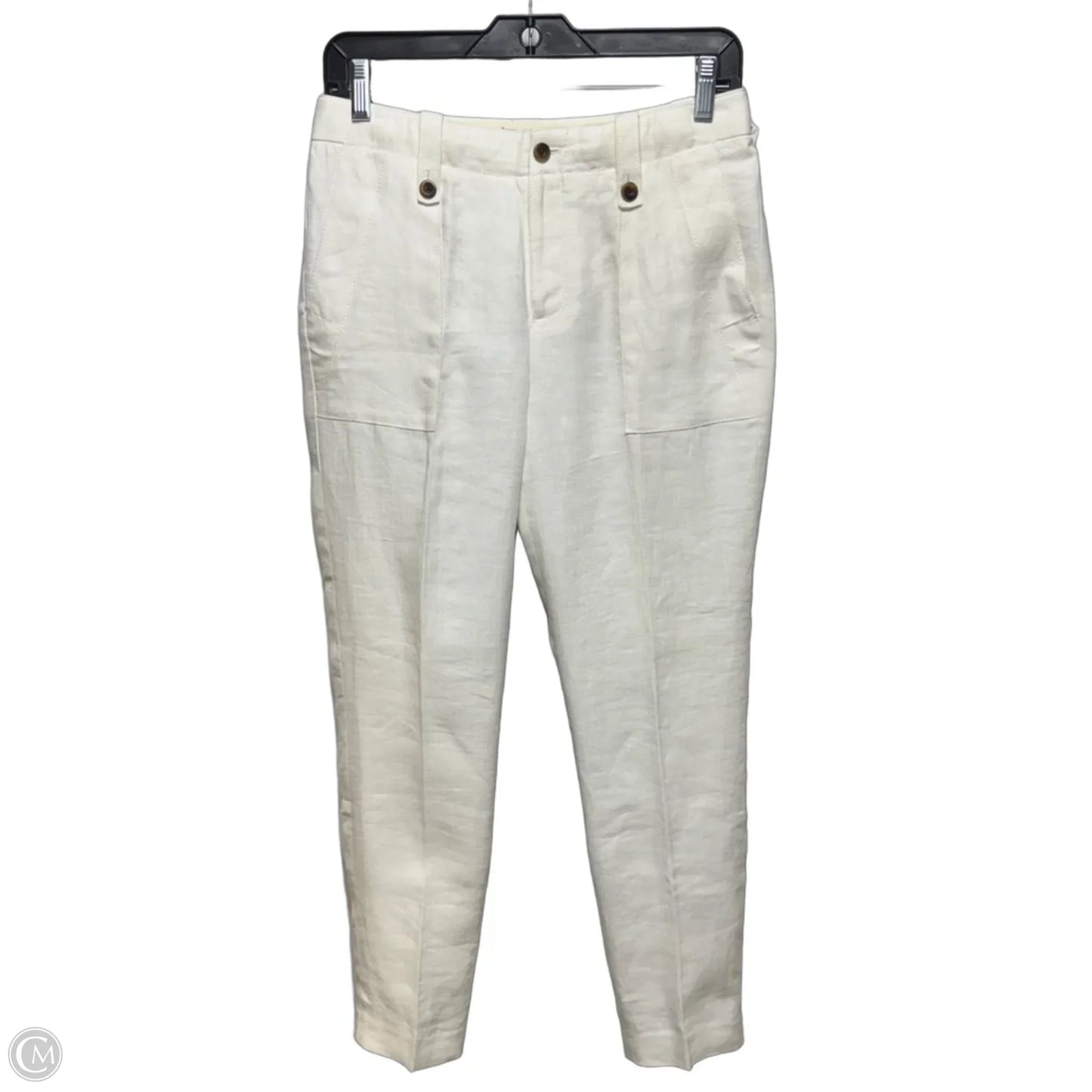 Pants Linen By J. Crew In White, Size: 0