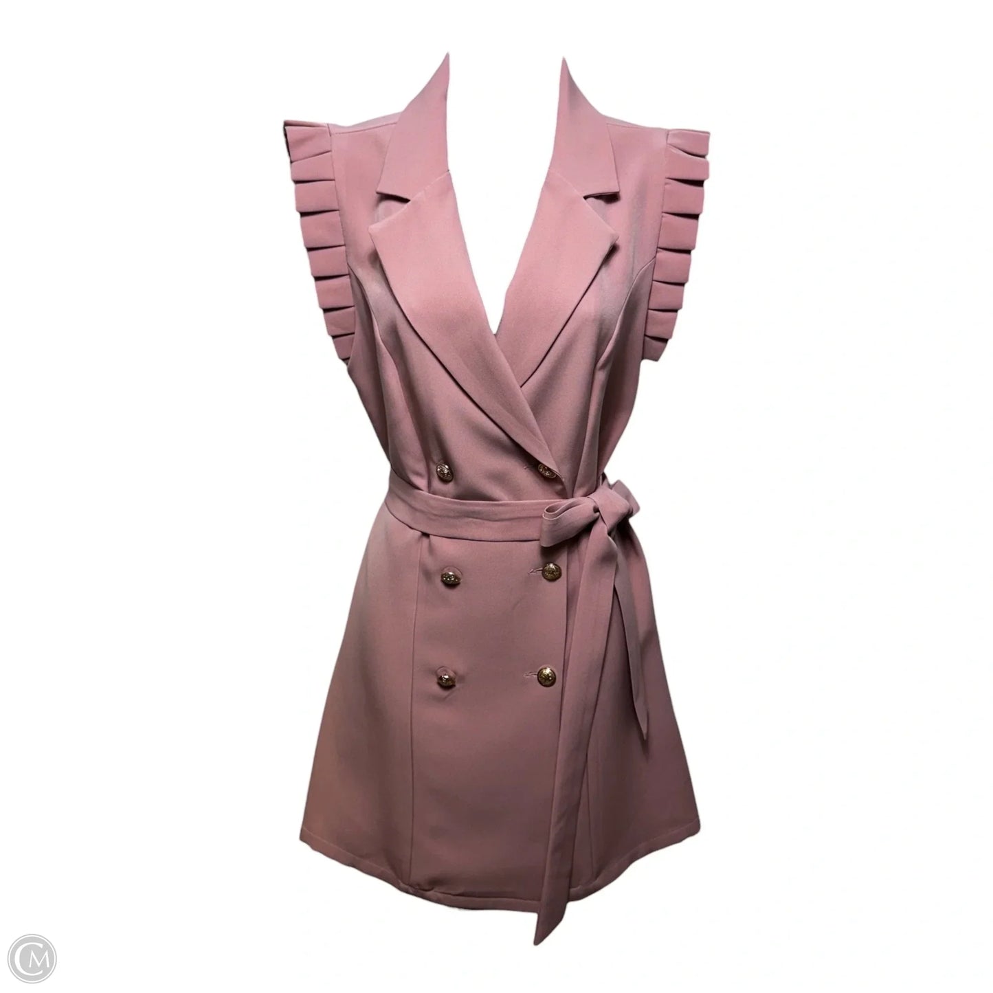 Dress Casual Short By Emery Rose In Pink, Size: S