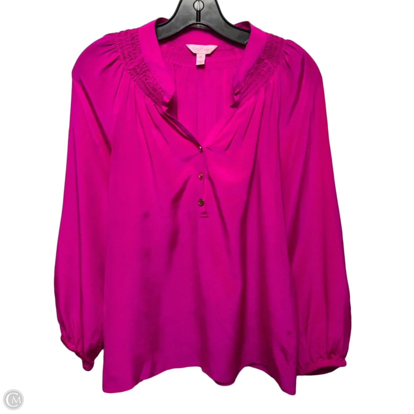 Silk Top Long Sleeve By Lilly Pulitzer In Pink, Size: Xs