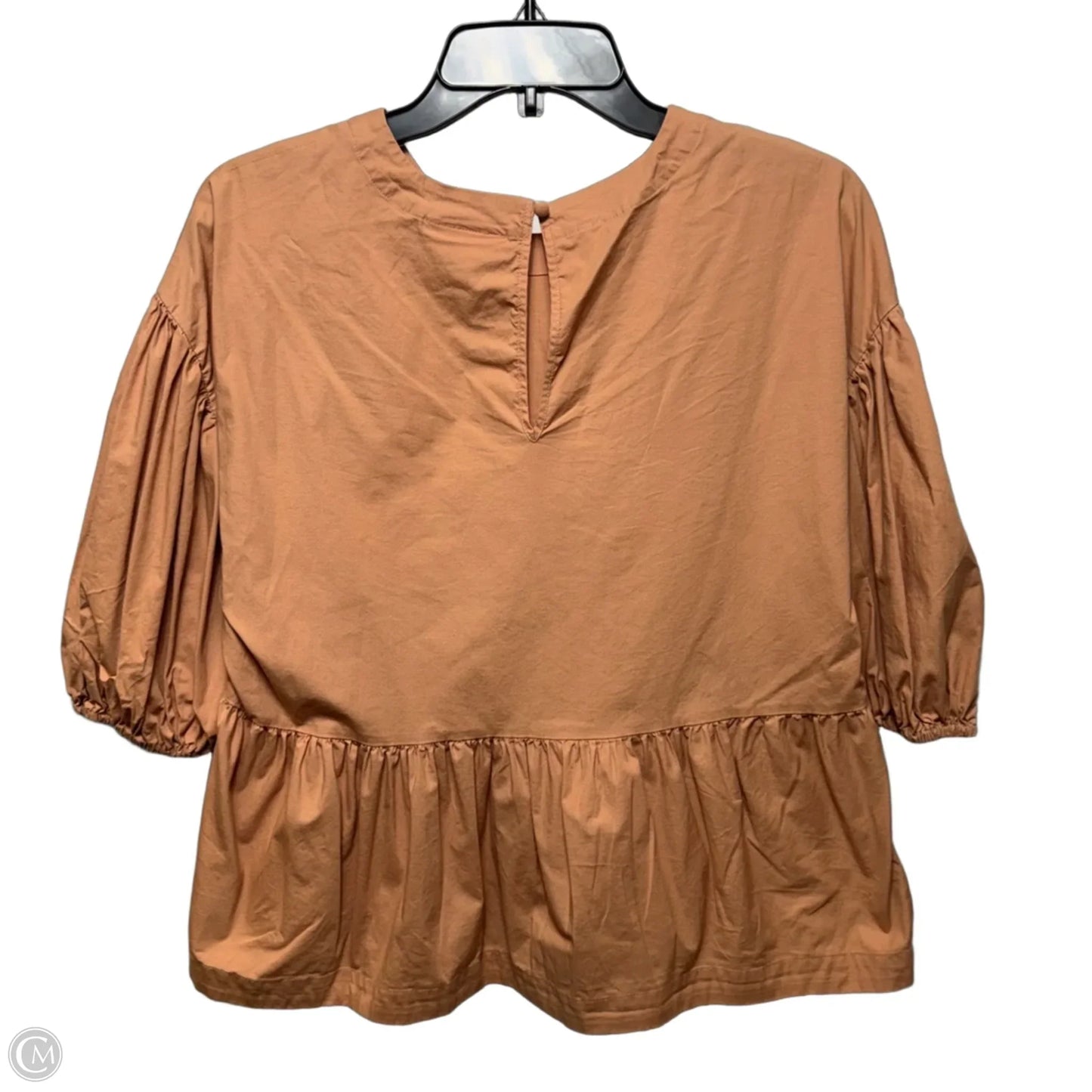 Top Short Sleeve By Prologue In Tan, Size: M