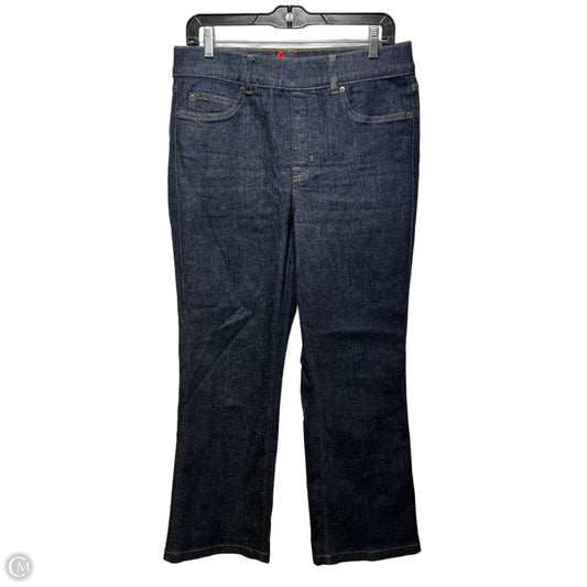 Jeans Straight By Spanx In Blue Denim, Size: L