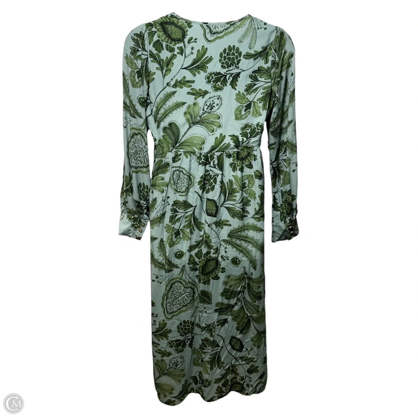 Andrea Midi Dress By Spartina In Serpentine Foliage Pesto, Size: M