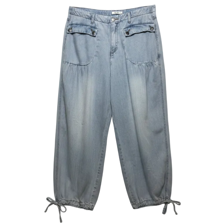 Aladdin Denim Pants By Easel In Blue Denim, Size: M