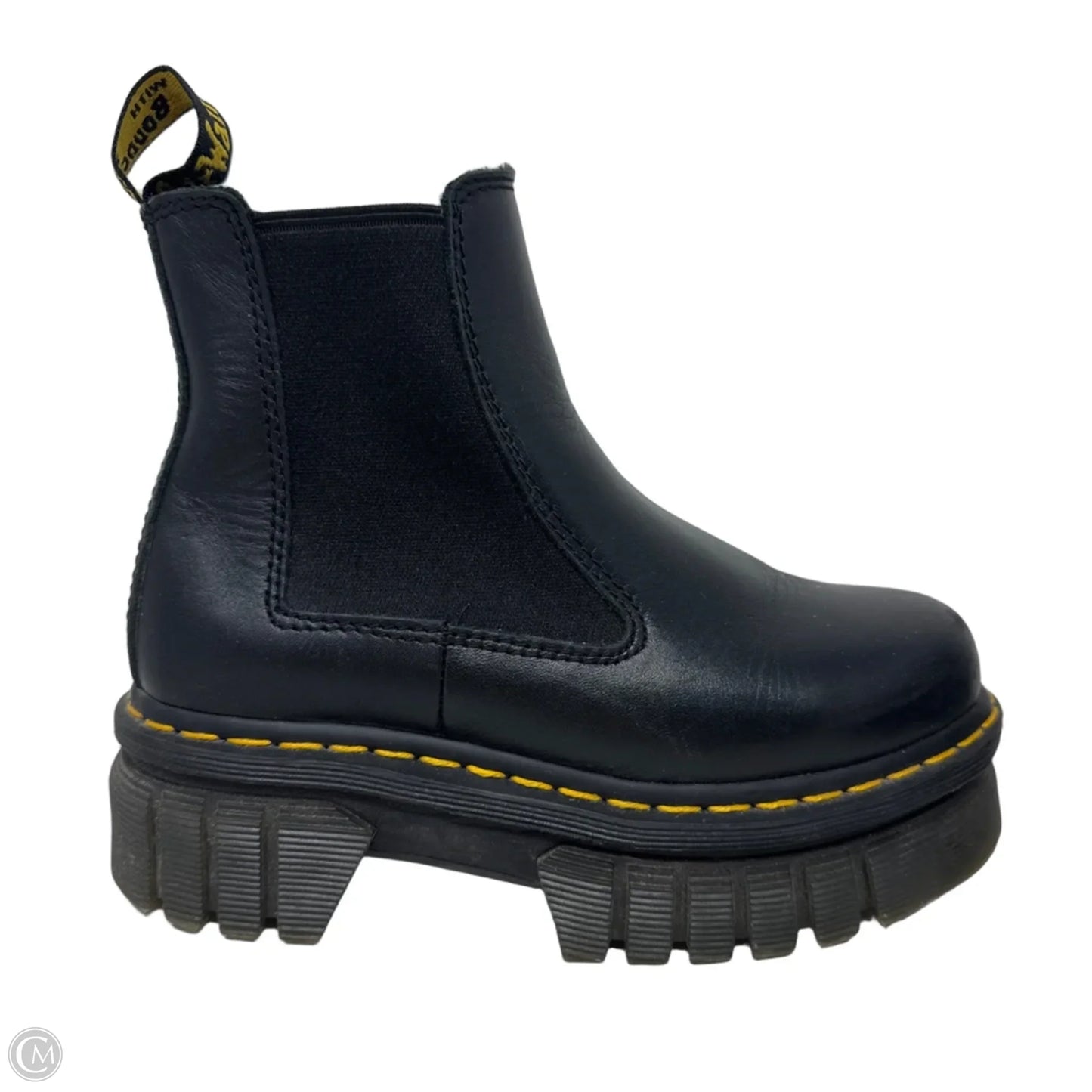 Audrick Chelsea Platform Boots By Dr Martens In Black, Size: 5