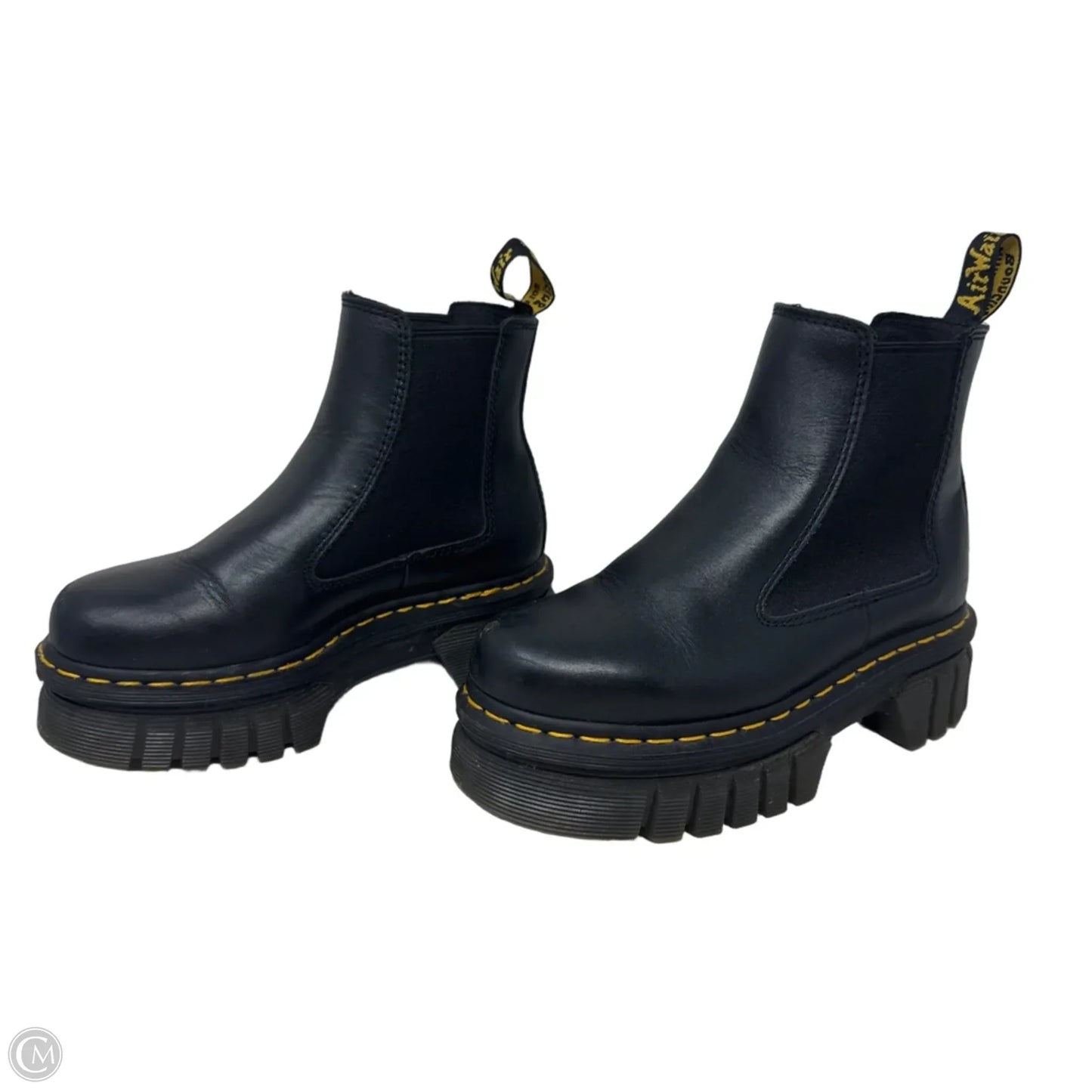 Audrick Chelsea Platform Boots By Dr Martens In Black, Size: 5
