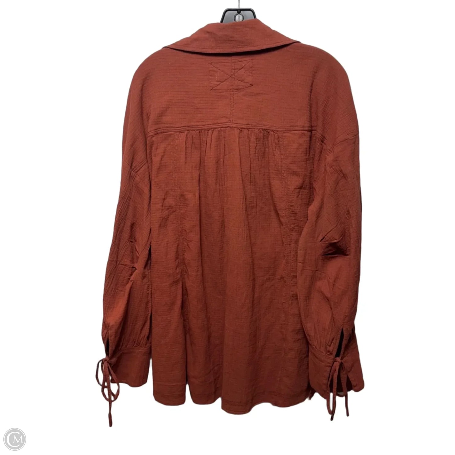 Top Long Sleeve By Free People In Copper, Size: L