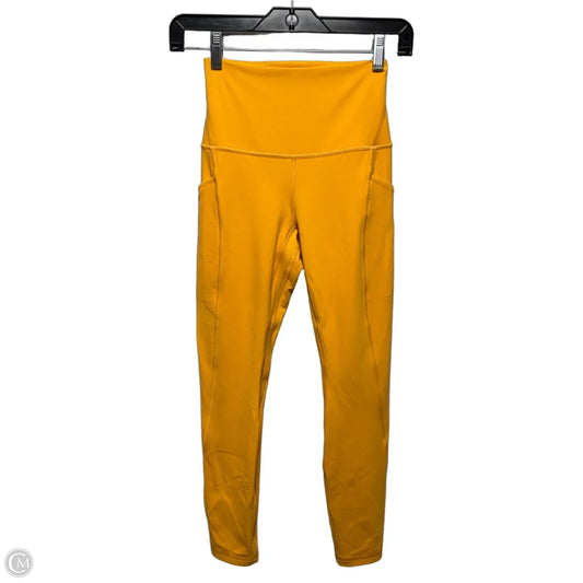 Athletic Leggings By Lululemon In Orange, Size: 4