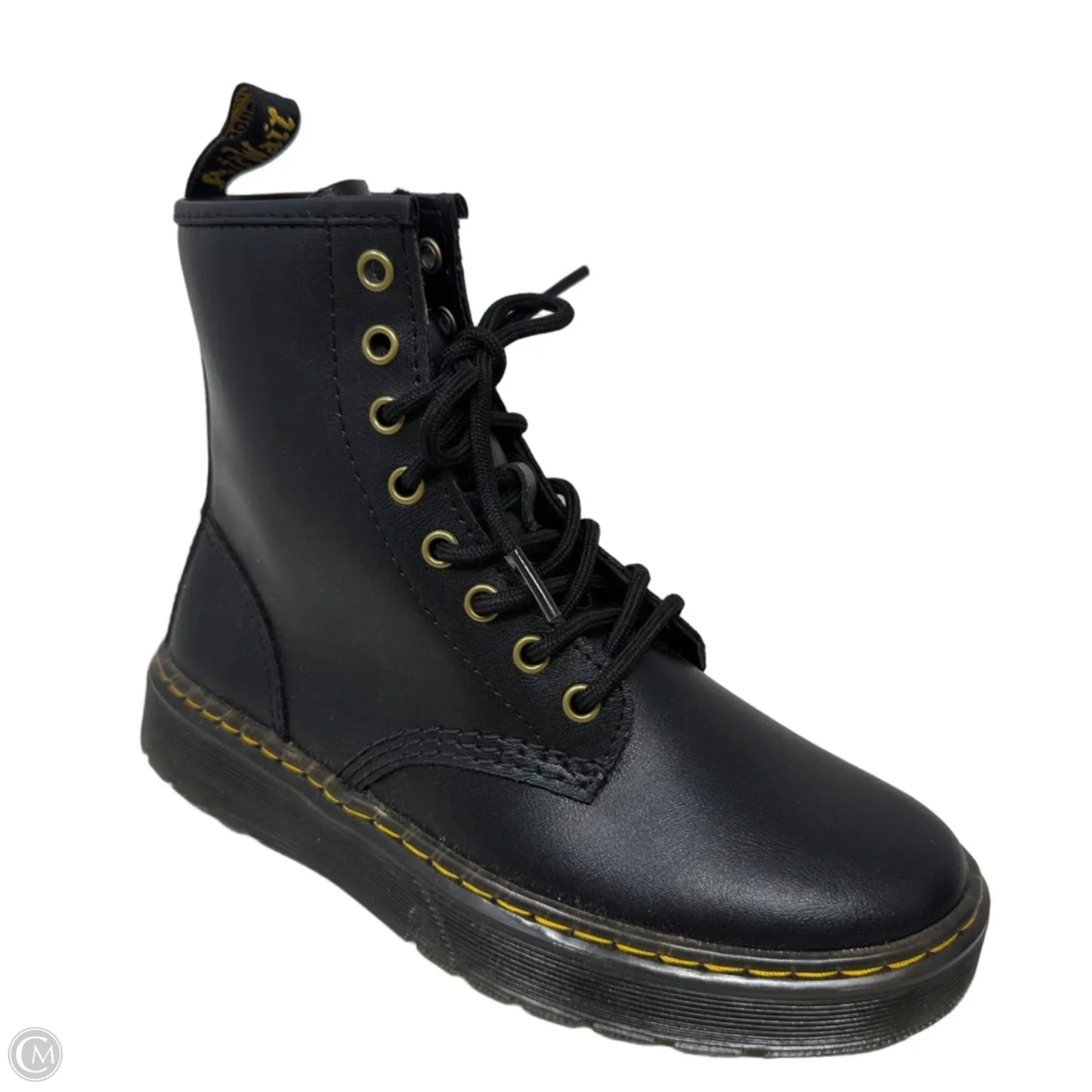 Matte Zavala Boots Combat By Dr Martens In Black, Size: 7