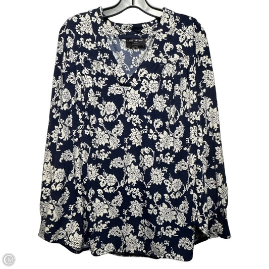 Top Long Sleeve By Lane Bryant In Blue, Size: 18