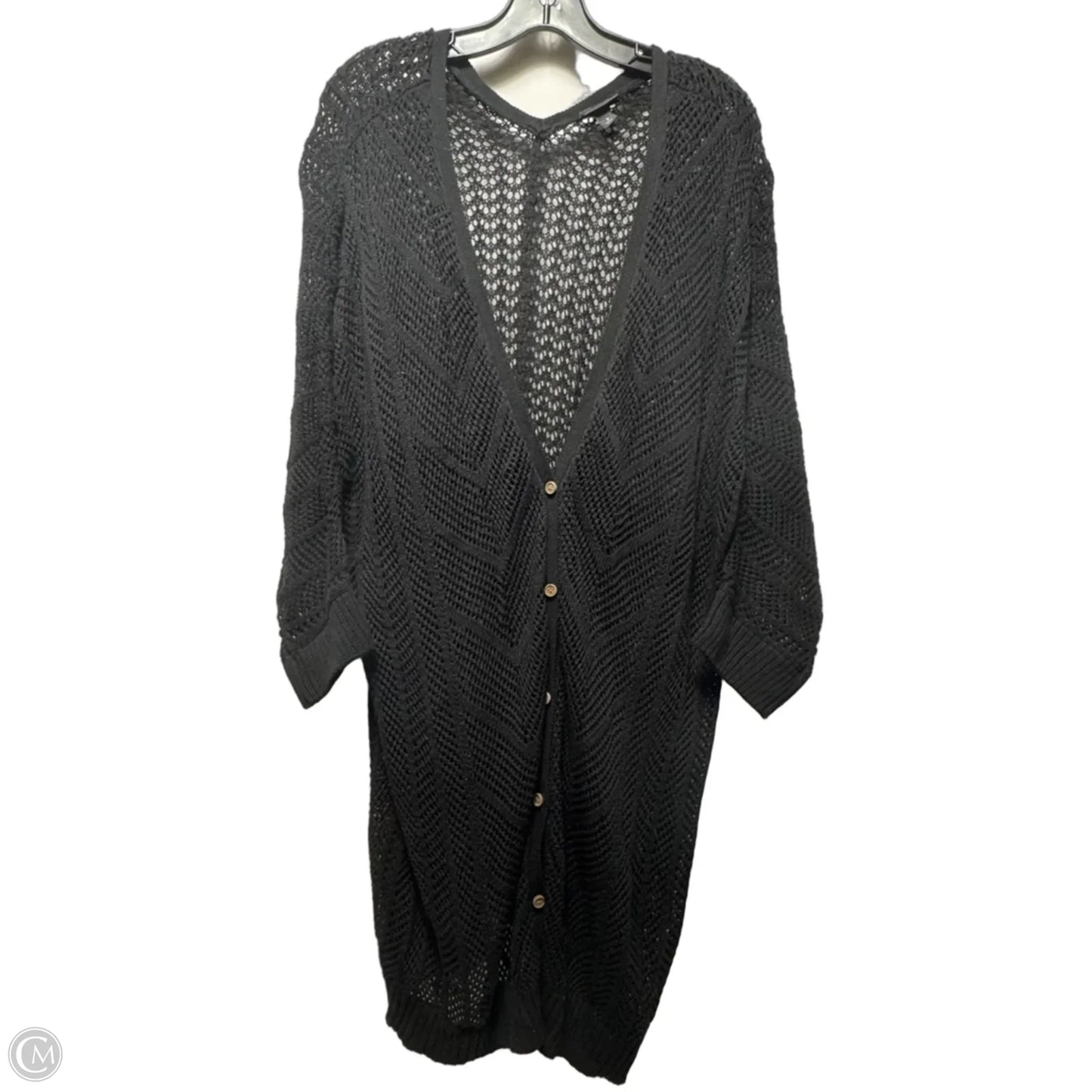 Sweater Cardigan By Torrid In Black, Size: 3x