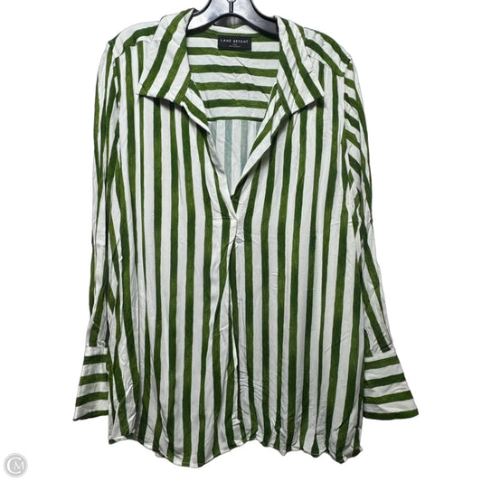 Top Long Sleeve By Lane Bryant In Striped Pattern, Size: 18