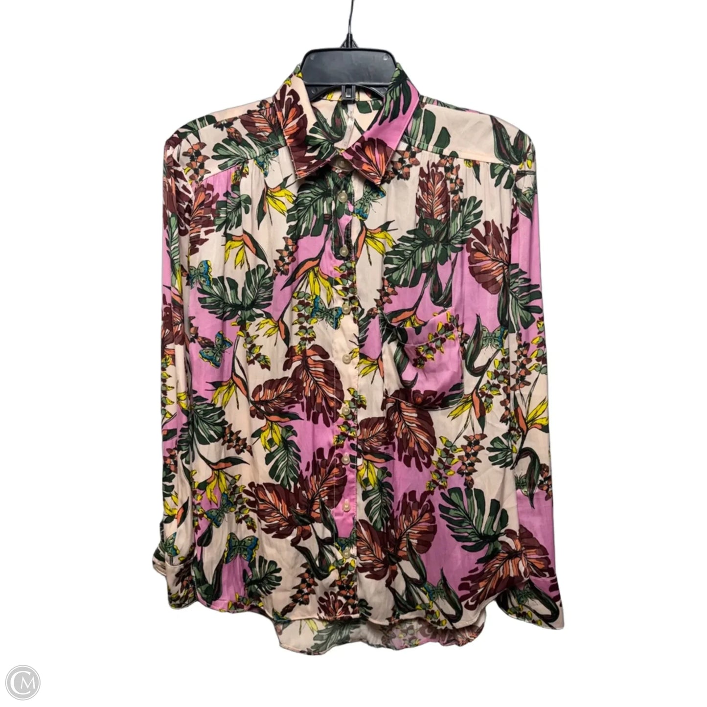 Top Long Sleeve By Free People In Floral Print, Size: Xs